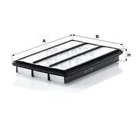 Filtro aria Cartuccia filtro C 3766 MANN-FILTER per MITSUBISHI PAJERO IV