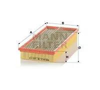 Filtro aria Cartuccia filtro C 38 163/1 MANN-FILTER per MERCEDES-BENZ DAEWOO