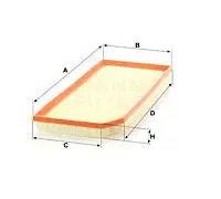 Mann Filter – Filtro dell'aria C 41 002 – per autovetture e veicoli commerciali