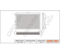 Filtro aria Cartuccia filtro DP1110.10.0072 Drve+ per OPEL VECTRA B Hatchback