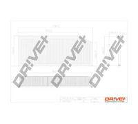 Filtro aria Cartuccia filtro DP1110.10.0120 Drve+ per MERCEDES-BENZ CLASSE M