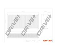 Filtro aria Cartuccia filtro DP1110.10.0127 Drve+ per PORSCHE VW AUDI