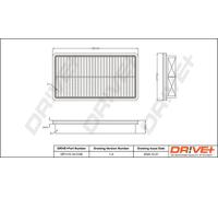 Filtro aria Cartuccia filtro DP1110.10.0158 Drve+ per MAZDA 6 Hatchback 626 V