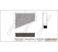 Filtro aria Cartuccia filtro DP1110.10.0160 Drve+ per FORD VOLVO
