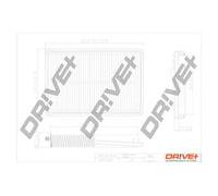 Filtro aria Cartuccia filtro DP1110.10.0200 Drve+ per NISSAN RENAULT