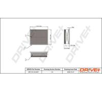 Filtro aria Cartuccia filtro DP1110.10.0227 Drve+ per RENAULT OPEL FIAT NISSAN