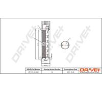 Filtro aria Cartuccia filtro DP1110.10.0242 Drve+ per MERCEDES-BENZ CLASSE E