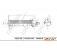 Filtro aria Cartuccia filtro DP1110.10.0245 Drve+ per MERCEDES-BENZ CLASSE C
