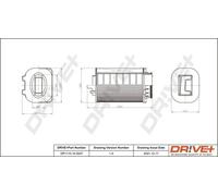 Filtro aria Cartuccia filtro DP1110.10.0247 Drve+ per MERCEDES-BENZ INFINITI