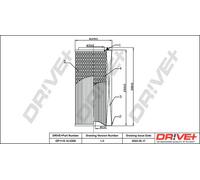 Filtro aria Cartuccia filtro DP1110.10.0269 Drve+ per MERCEDES-BENZ T1 Autobus