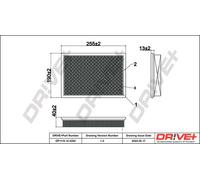 Filtro aria Cartuccia filtro DP1110.10.0294 Drve+ per CHRYSLER PT CRUISER