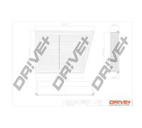 Filtro aria Cartuccia filtro DP1110.10.0333 Drve+