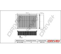Filtro aria Cartuccia filtro DP1110.10.0336 Drve+ per BMW ALPINA