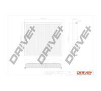 Filtro aria Cartuccia filtro DP1110.10.0357 Drve+ per MERCEDES-BENZ CLASSE E