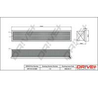 Filtro aria Cartuccia filtro DP1110.10.0360 Drve+ per MERCEDES-BENZ CLASSE C