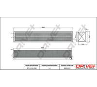 Filtro aria Cartuccia filtro DP1110.10.0361 Drve+ per MERCEDES-BENZ