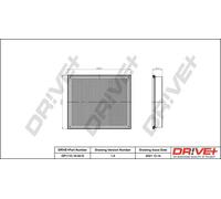 Filtro aria Cartuccia filtro DP1110.10.0410 Drve+ per OPEL DAEWOO