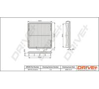 Filtro aria Cartuccia filtro DP1110.10.0412 Drve+ per DAEWOO MATIZ