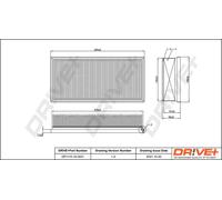 Filtro aria Cartuccia filtro DP1110.10.0421 Drve+