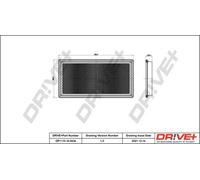 Filtro aria Cartuccia filtro DP1110.10.0434 Drve+ per JEEP DODGE