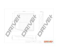 Filtro aria Cartuccia filtro DP1110.10.0447 Drve+ per HONDA ACCORD VIII