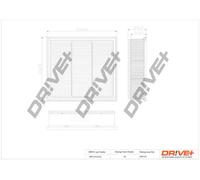 Filtro aria Cartuccia filtro DP1110.10.0512 Drve+ per ISUZU D-MAX II D-MAX III
