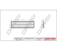 Filtro aria Cartuccia filtro DP1110.10.0515 Drve+ per HYUNDAI i10 II