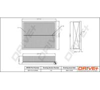 Filtro aria Cartuccia filtro DP1110.10.0525 Drve+ per LAND ROVER RANGE ROVER II