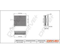 Filtro aria Cartuccia filtro DP1110.10.0526 Drve+ per LAND ROVER