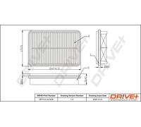 Filtro aria Cartuccia filtro DP1110.10.0578 Drve+ per VW ISUZU TOYOTA