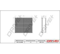 Filtro aria Cartuccia filtro DP1110.10.0598 Drve+ per MERCEDES-BENZ VW