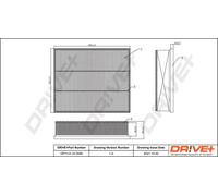 Filtro aria Cartuccia filtro DP1110.10.0599 Drve+ per VW MAN