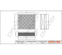 Filtro aria Cartuccia filtro DP1110.10.0609 Drve+ per VOLVO FORD