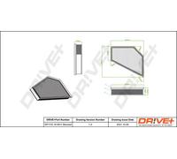 Filtro aria Cartuccia filtro DP1110.10.0611 Drve+ per VOLVO C70 II Cabriolet