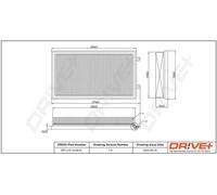 Filtro aria Cartuccia filtro DP1110.10.0615 Drve+ per TOYOTA COROLLA Compact