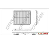 Filtro aria Cartuccia filtro DP1110.10.0653 Drve+ per KIA SORENTO I