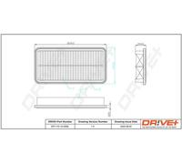 Filtro aria Cartuccia filtro DP1110.10.0656 Drve+ per KIA