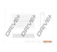 Filtro aria Cartuccia filtro DP1110.10.0660 Drve+ per VW SEAT AUDI SKODA CUPRA