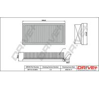 Filtro aria Cartuccia filtro DP1110.10.0679 Drve+ per SUZUKI OPEL