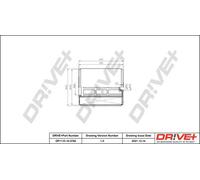 Filtro aria Cartuccia filtro DP1110.10.0762 Drve+ per AUDI A7 Sportback A6 C7