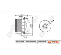 Filtro aria Cartuccia filtro DP1110.10.0763 Drve+ per FORD S-MAX MONDEO IV