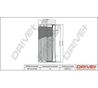 Filtro aria Cartuccia filtro DP1110.10.0765 Drve+ per IVECO DEUTZ-FAHR FIAT