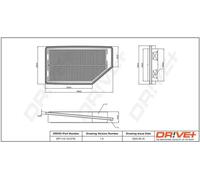 Filtro aria Cartuccia filtro DP1110.10.0776 Drve+ per HONDA