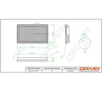 Filtro aria Cartuccia filtro DP1110.10.0777 Drve+ per SUZUKI SX4 S-CROSS VITARA