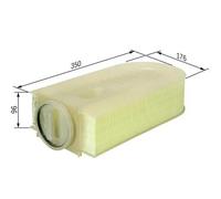 Filtro aria Cartuccia filtro F 026 400 133 BOSCH per MERCEDES-BENZ CLASSE C CLS