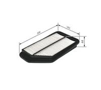 Filtro aria BOSCH F 026 400 160