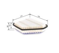 Filtro aria Cartuccia filtro F 026 400 171 BOSCH per TOYOTA AVENSIS Tre volumi