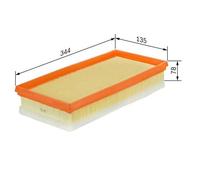 Filtro aria Cartuccia filtro F 026 400 172 BOSCH per VW SKODA AUDI SEAT