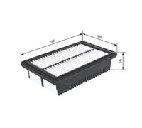 Filtro aria Cartuccia filtro F 026 400 558 BOSCH per HYUNDAI i20 II i20 II Coupé