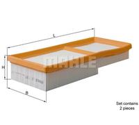 Filtro aria Cartuccia filtro LX 1137/S KNECHT per MERCEDES-BENZ CHRYSLER